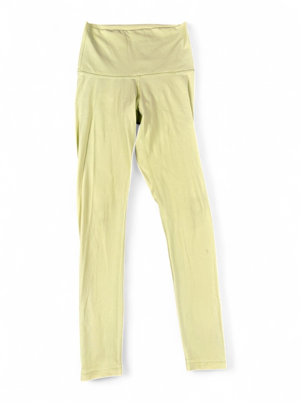 TnAction High-Waist Leggings XS Pale Yellow Yoga Workout
